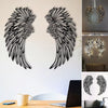 Ailes d'ange noir Art des ailes en métal Murale avec lumières LED
