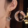 Boucles d'oreilles étoile en cristal scintillant